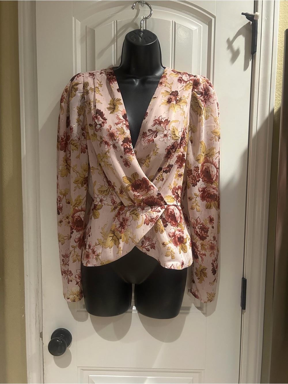 Express Floral Peplum Top